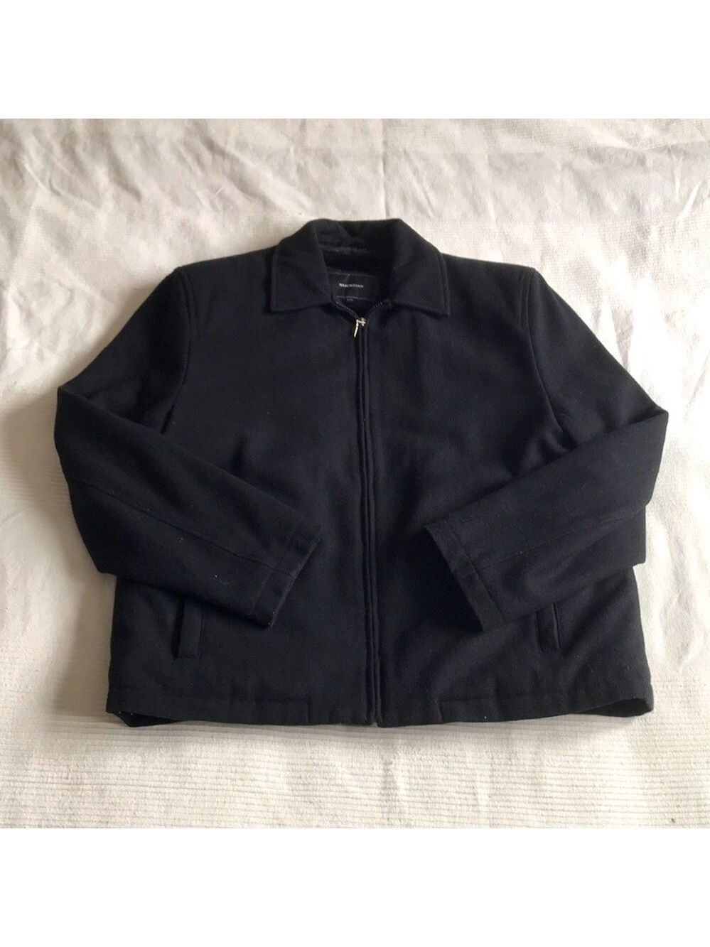 Isaac Mizrahi Full Zip Lined Wool Coat Size Large